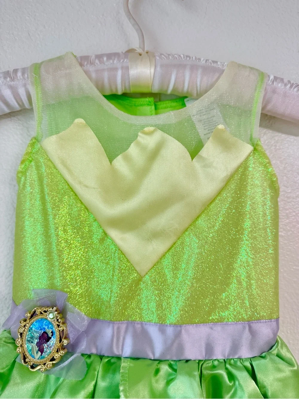 Disney Princess Tiana Costume Dress Girls Size 4-6X Princess and The Frog